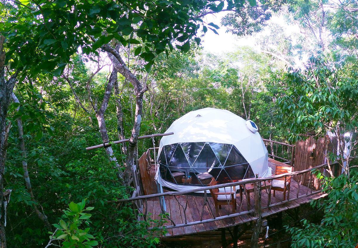 FDomes Glamping at Zokalma resort in the middle of natural surroundings of forest