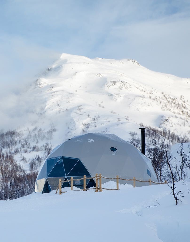 Winter shop dome tent