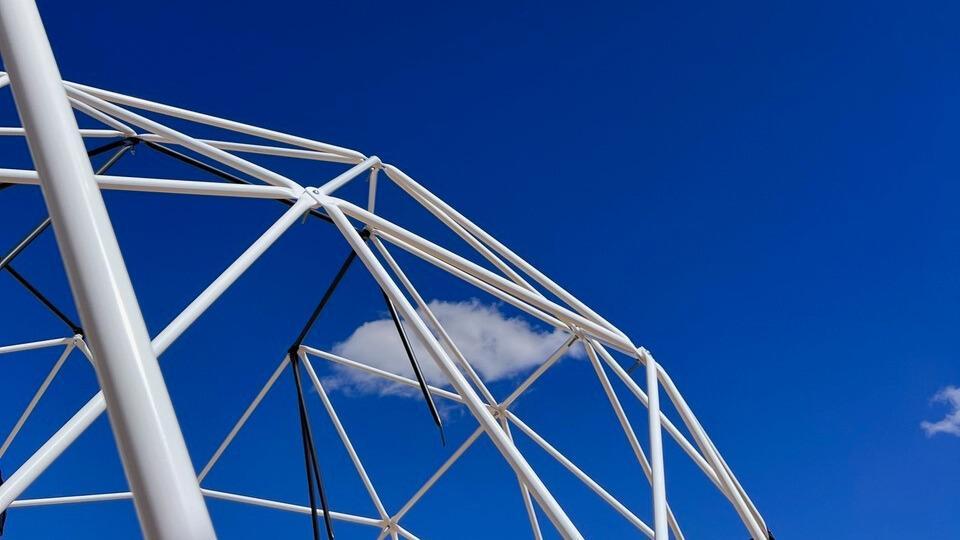 glamping geodesic dome structure